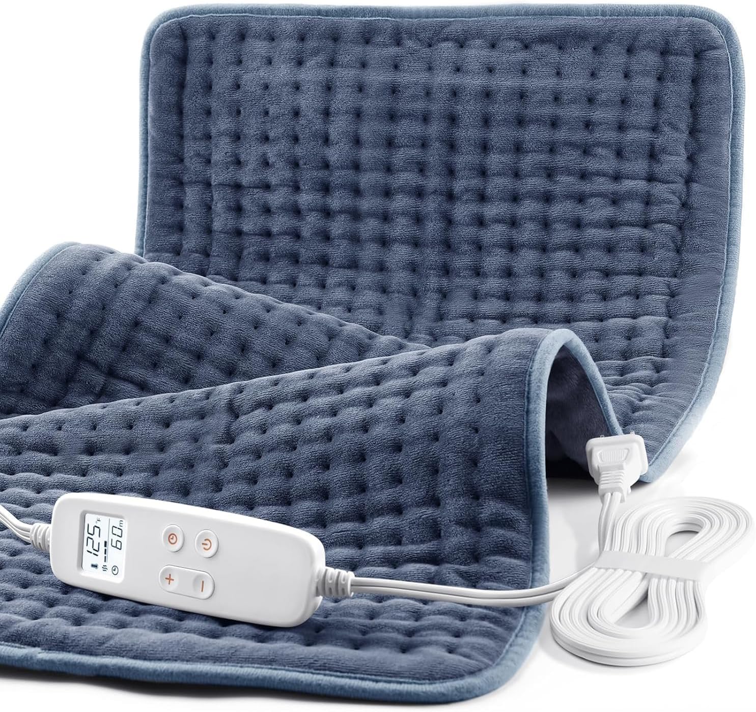 VAAGHANM Heating Pad: 33" x 17" Large Heat Pad for Full Back Coverage | FSA Eligible HSA - Electric Heating Pad for Back Pain & Cramps Relief - 6 Timer & 6 Temperature Controller