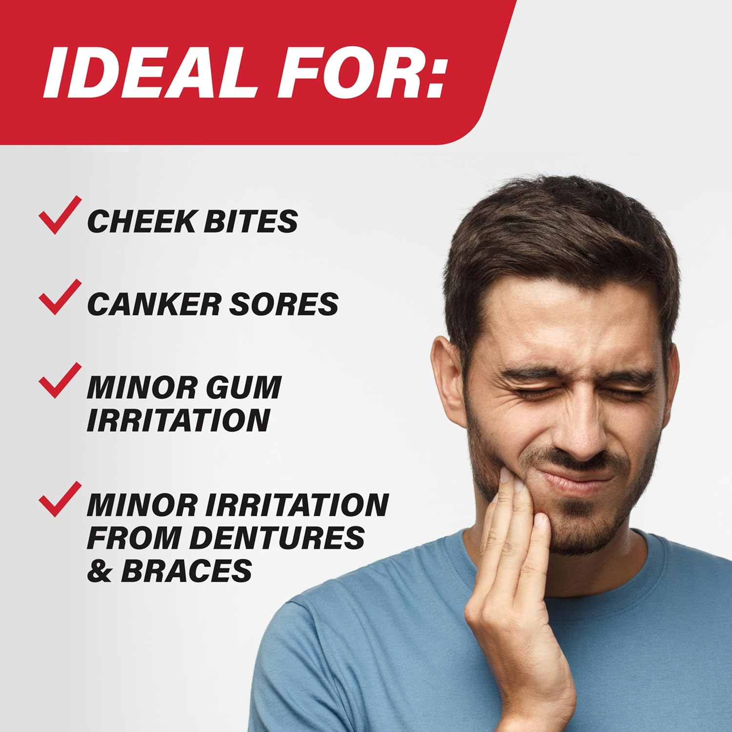 Orajel 3X Toothache and Gum Pain Medicated Pain Relief Gel, 0.42 Oz | Immediate Pain Relief, Extra Strength, Long-Lasting, Soothes Irrritated Gums, #1 Oral Pain Relief Brand - Image 3