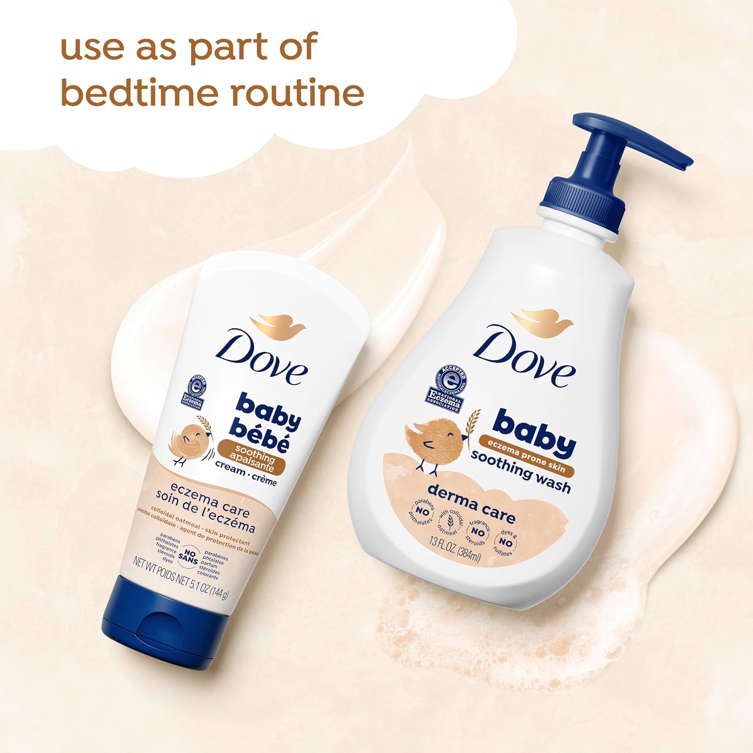 Dove Soothing Cream Eczema Care To Soothe Delicate Baby Skin No Artificial Perfume or Color, Paraben Free, Phthalate Free 5.1 oz - Image 11
