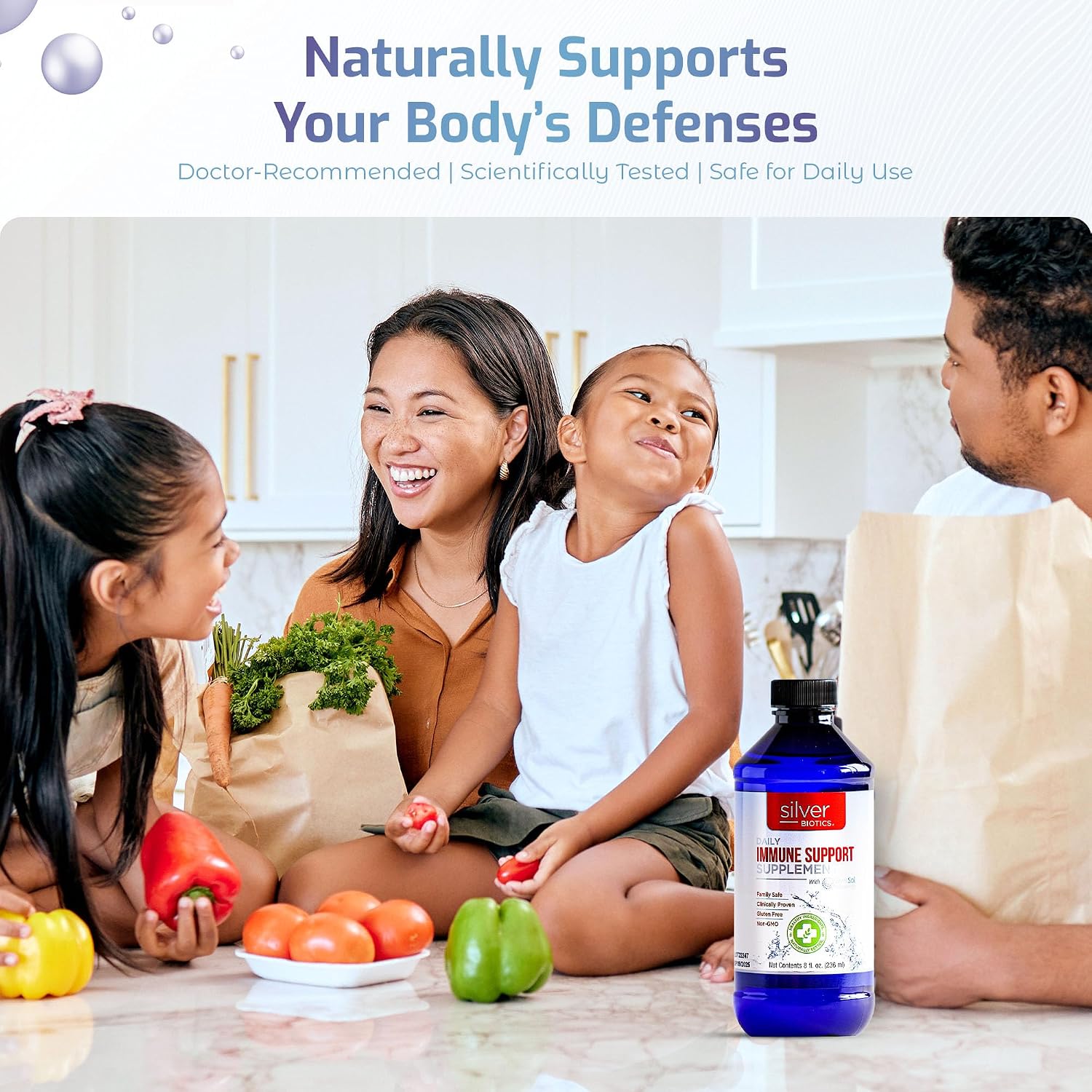 Silver Biotics SilverSol Ag₄O₄ 10 PPM Immune Support, 32 Fl Oz Immune Support | Advanced Silver Technology, Bio-Hacking Immune Building, Natural Support - Image 2