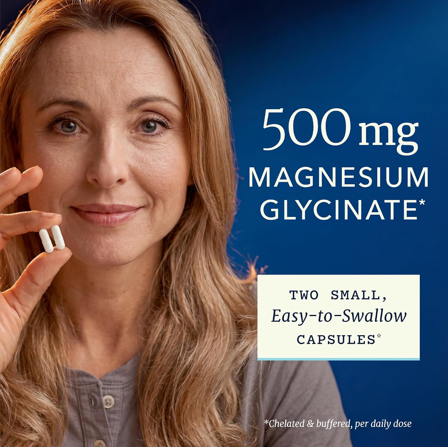 Magnesium Glycinate 500mg, High Absorption, Sleep & Relaxation Support | Bone Heart Health & Muscle Support for Women and Men, Chelated Mag Glycinate, Magnesium Supplement, Non-GMO, 120 Capsules - Image 3