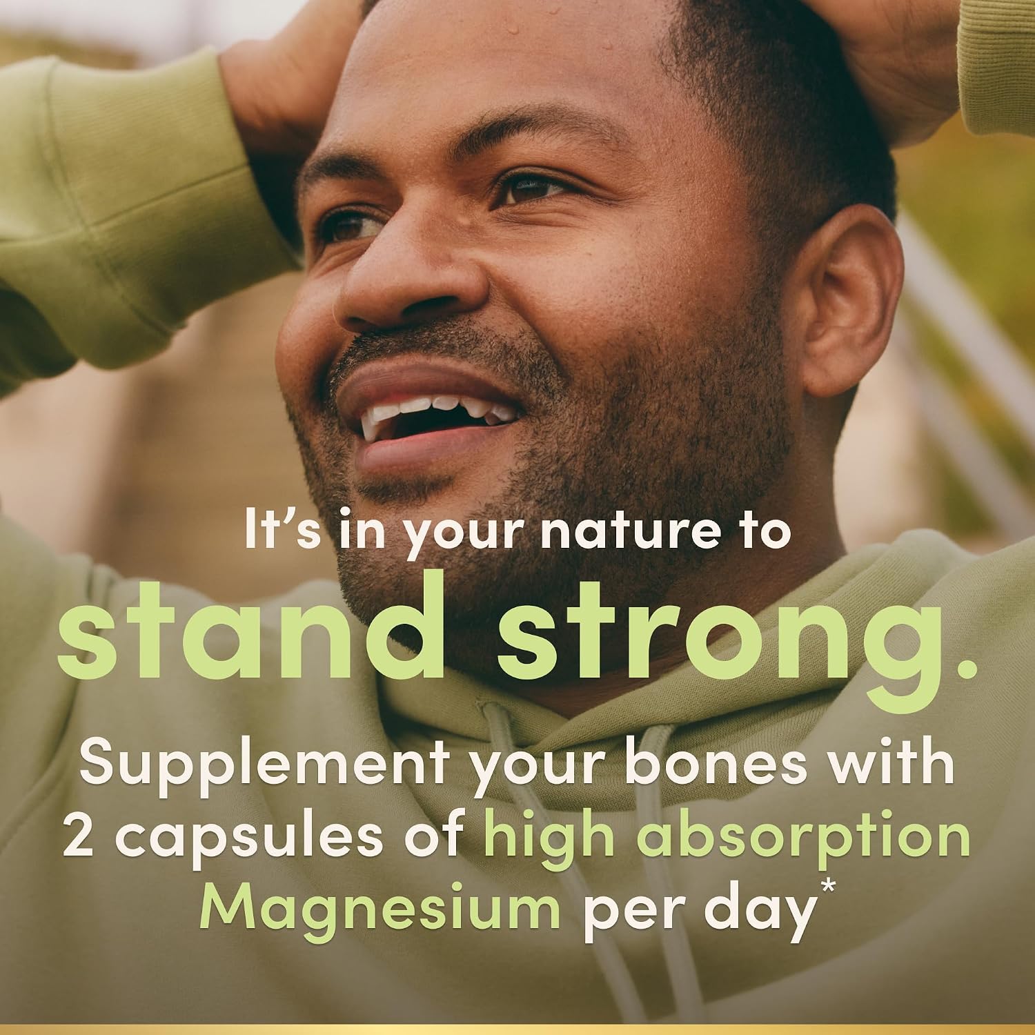 Nature’s Bounty High Absorption Magnesium Glycinate 240 mg for Supporting Muscle Relaxation and Bone, Heart & Nerve Health – Non-GMO, Gluten-Free, Vegetarian, 120 Count/60 Servings - Image 4