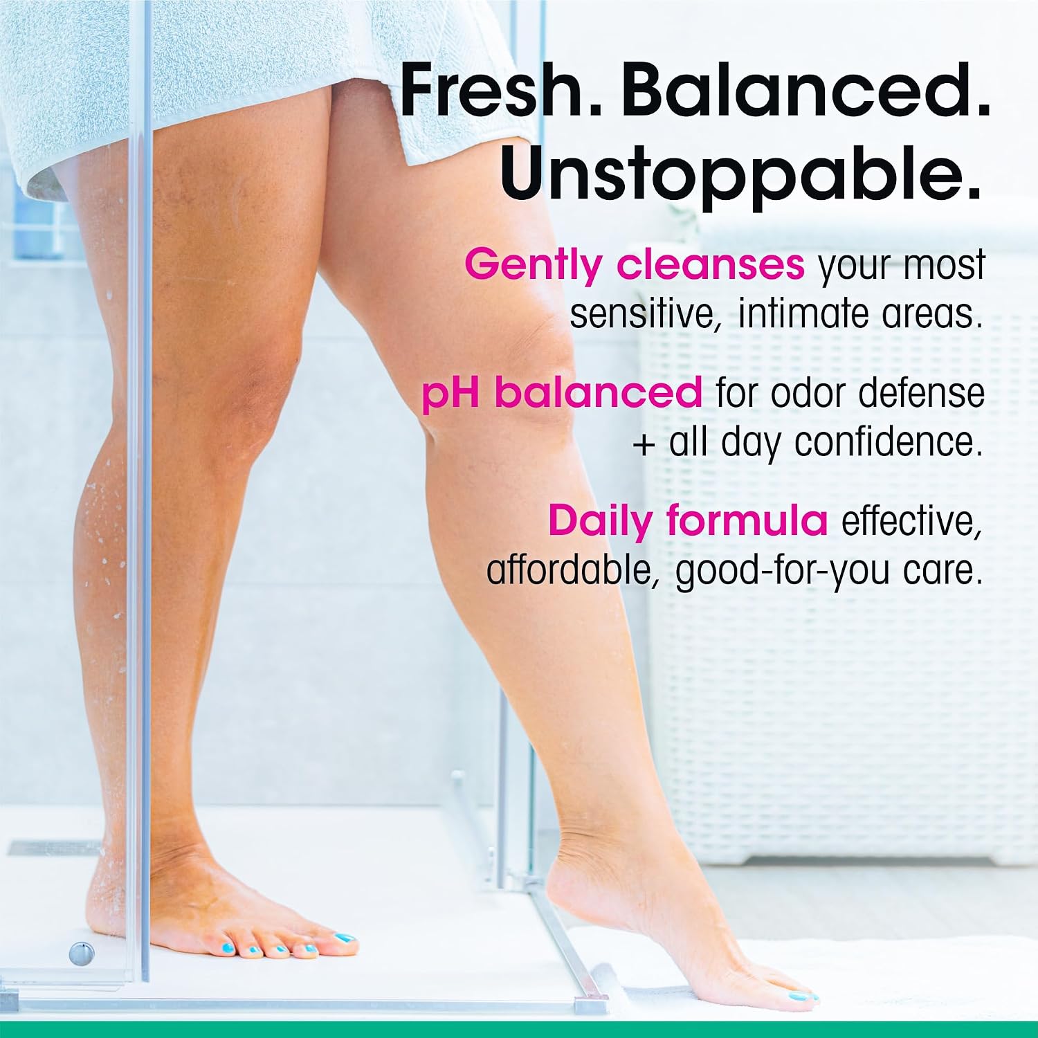 vH essentials, Ph Balanced Daily Feminine Wash, Tea Tree Oil & Prebiotic, 6, Fl Oz, (Pack Of 1) 54306 Clear - Image 5