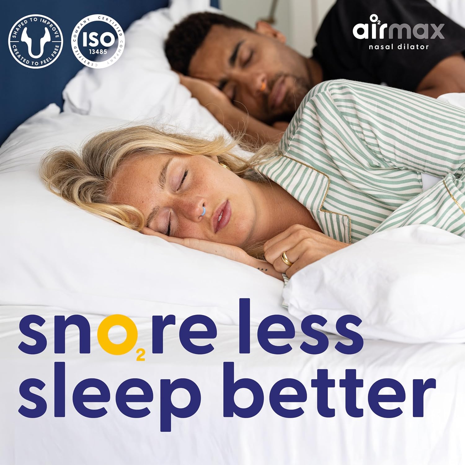 Air Max Nasal Dilators Trial Pack - Anti Snoring Devices - 76% More Airflow for Better Breathing & Against Nasal Congestion - Guaranteed Fit (1x Small & 1x Medium) - Reusable - Image 4
