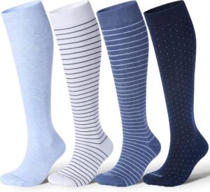 LEVSOX Cotton Compression Socks for...