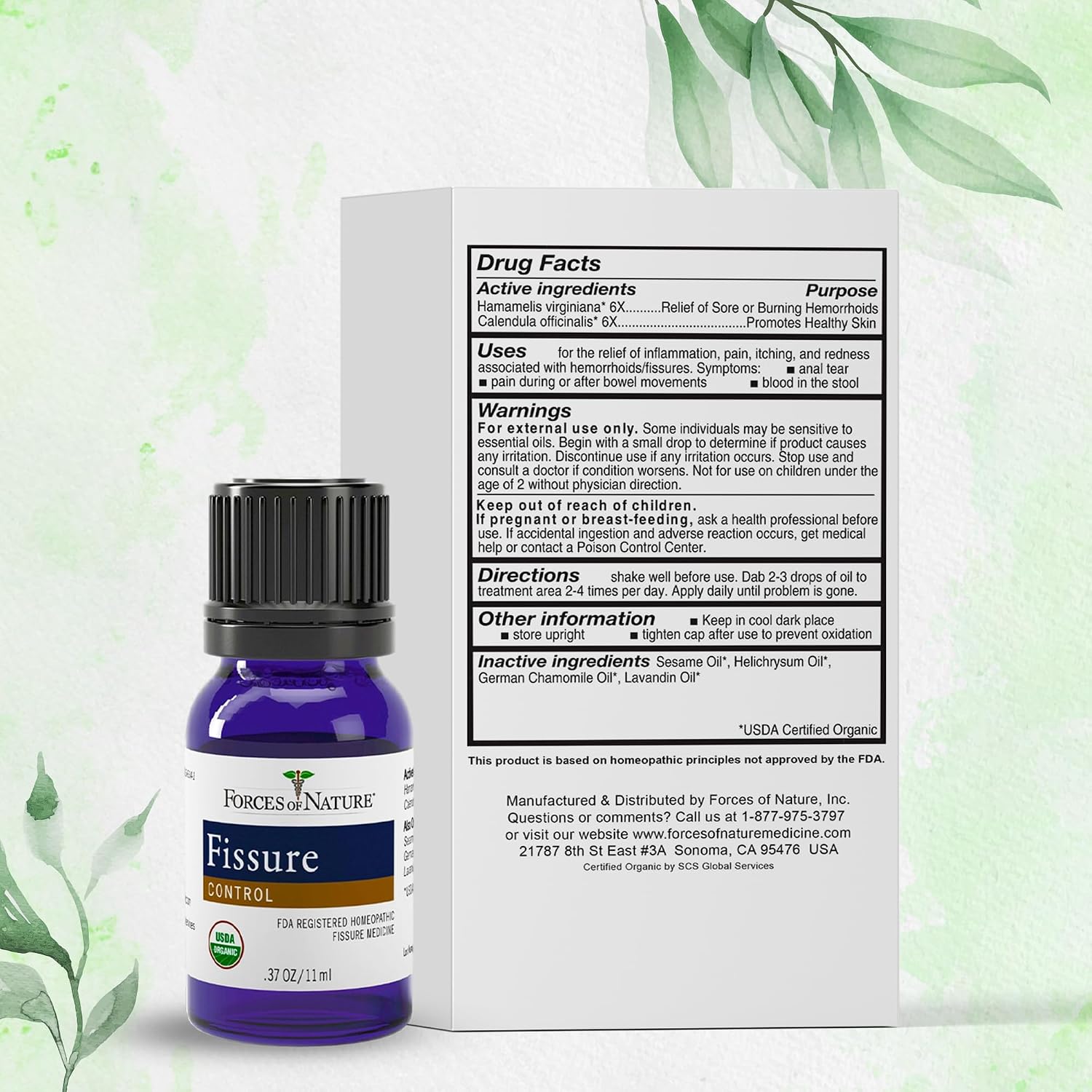 Forces of Nature Hemorrhoid Control Extra Strength (5ml) + Fissure Control (11ml) | Virtual Bundle - Image 7