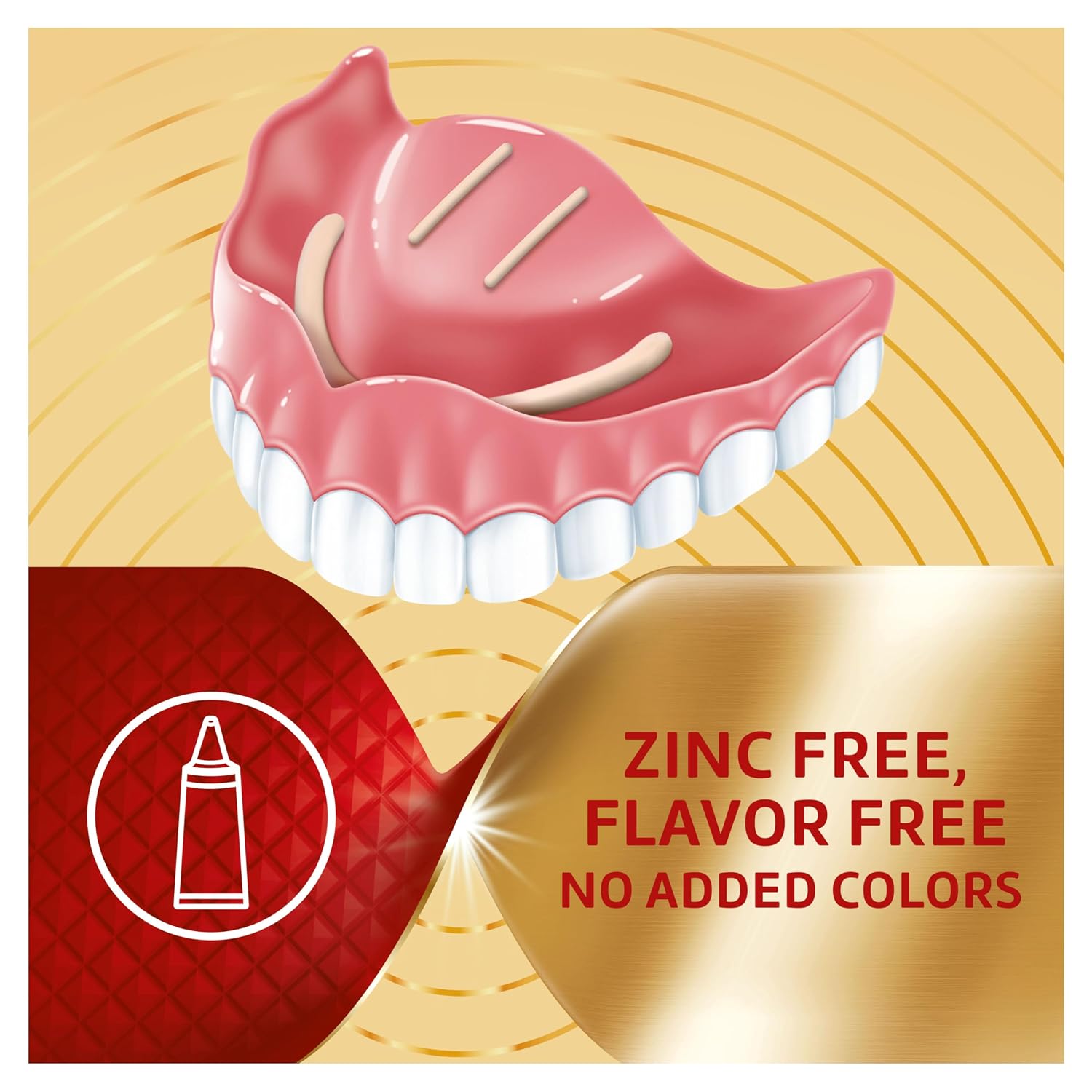 Poligrip Power Max Power Hold plus Seal Denture Adhesive Cream, Denture Cream for Secure Hold and Food Seal, Flavor Free - 2.2 oz - Image 4