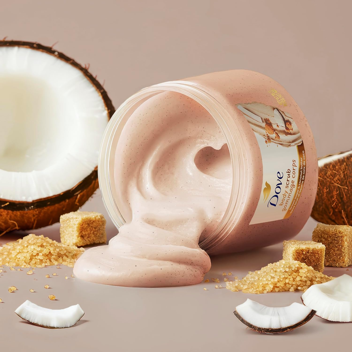 Dove Body Scrub Brown Sugar & Coconut Butter, 15 oz | Exfoliating body scrub that buffs away dull skin and deeply nourishes for soft, smooth and radiant skin - Image 7