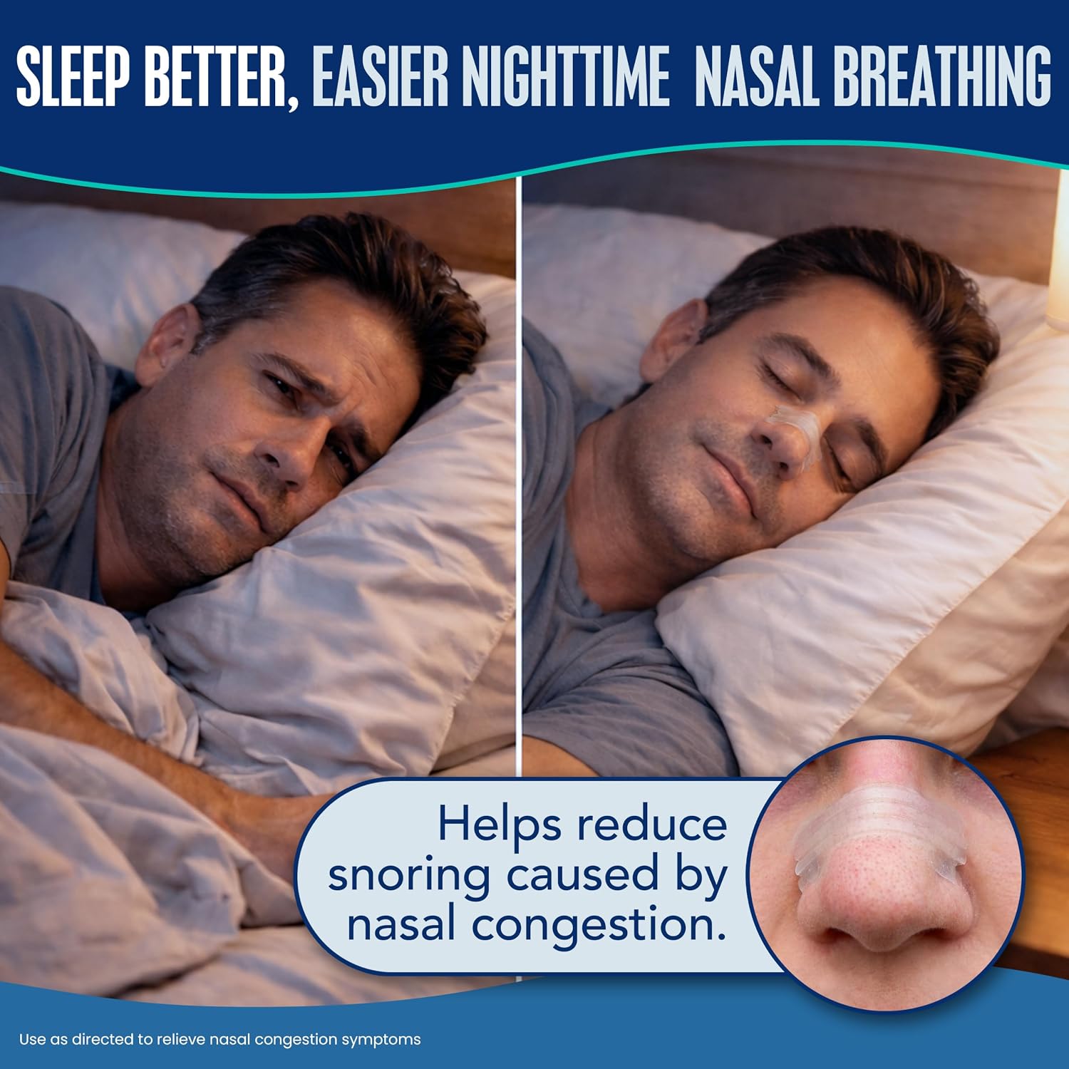 Breathe Right Nasal Strips, Extra Strength, Nasal Congestion, Clear, 26ct | Opens nose and increases nasal airflow, helps relieve nasal congestion for better breathing, drug-free, use anytime, anywhere - Image 3