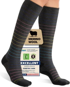 Merino Wool Compression Socks for W...