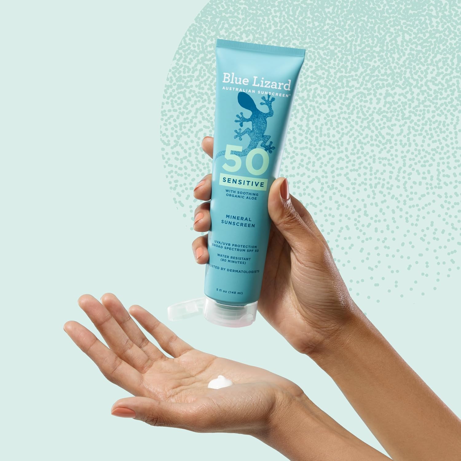 Blue Lizard Sensitive Mineral SPF 50 Sunscreen Lotion, 100% Mineral Sunscreen, UVA/UVB Protection, Infused with organic Aloe Vera, Soothes and Hydrates, 5 fl oz - Image 10