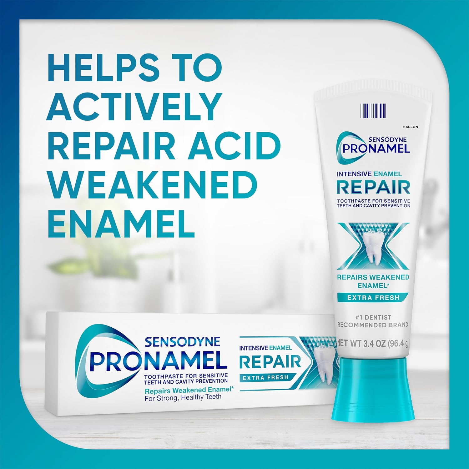 Sensodyne Pronamel Intensive Enamel Repair Extra Fresh Toothpaste,3.4 Oz x4 | For Sensitive Teeth, to Reharden and Strengthen Enamel, Extra Fresh, SLS Free - Image 2