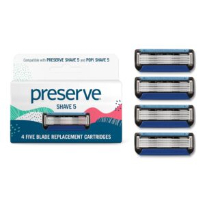 Preserve Shave 5 Razor Refills, Cer...
