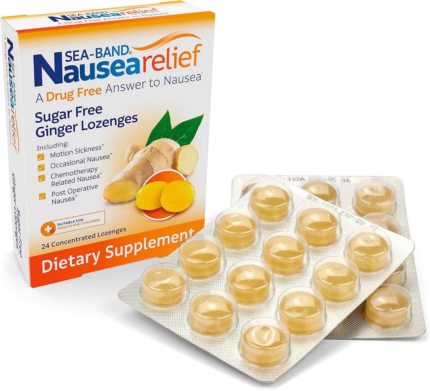Sea-Band Sugar Free Ginger Travel L...