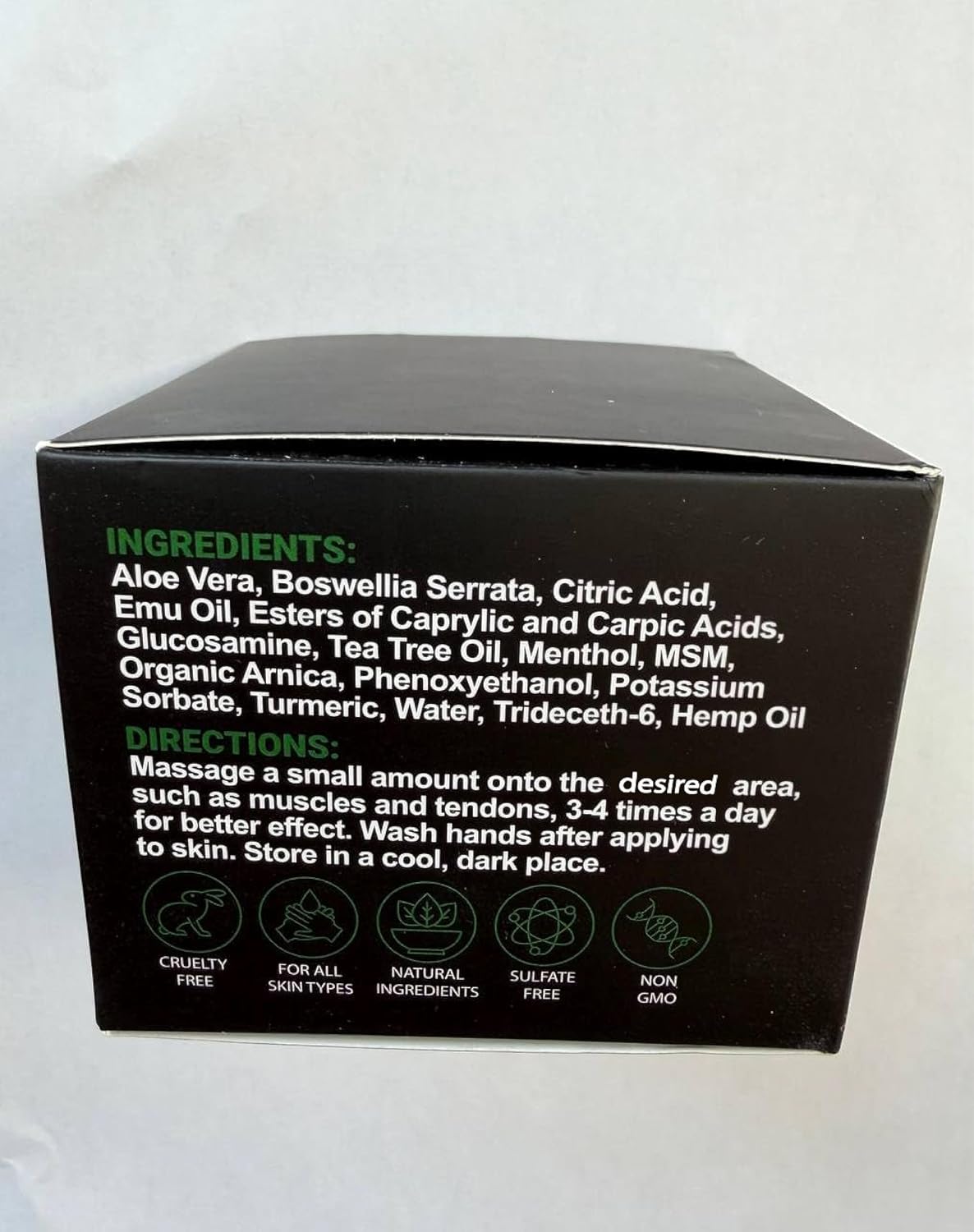 Hemp Cream Maximum Strength with Arnica, MSM, Glucosamine, Turmeric | Non-Greasy, Fast-Absorbing Gel with Menthol, Natural Hemp Oil, Boswellia & Aloe, Formulated in USA, 3.9 oz - Image 7
