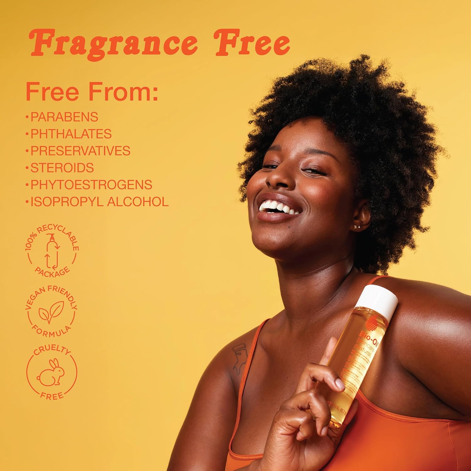 Bio-Oil Fragrance-Free Body Oil Serum for Scars & Stretch Marks, 4.2 fl oz | Dry Skin Moisturizer, Rosehip & Chamomile Oils, Scar Treatment, Stretch Mark Oil, Sensitive Skin Safe, Face and Body - Image 4