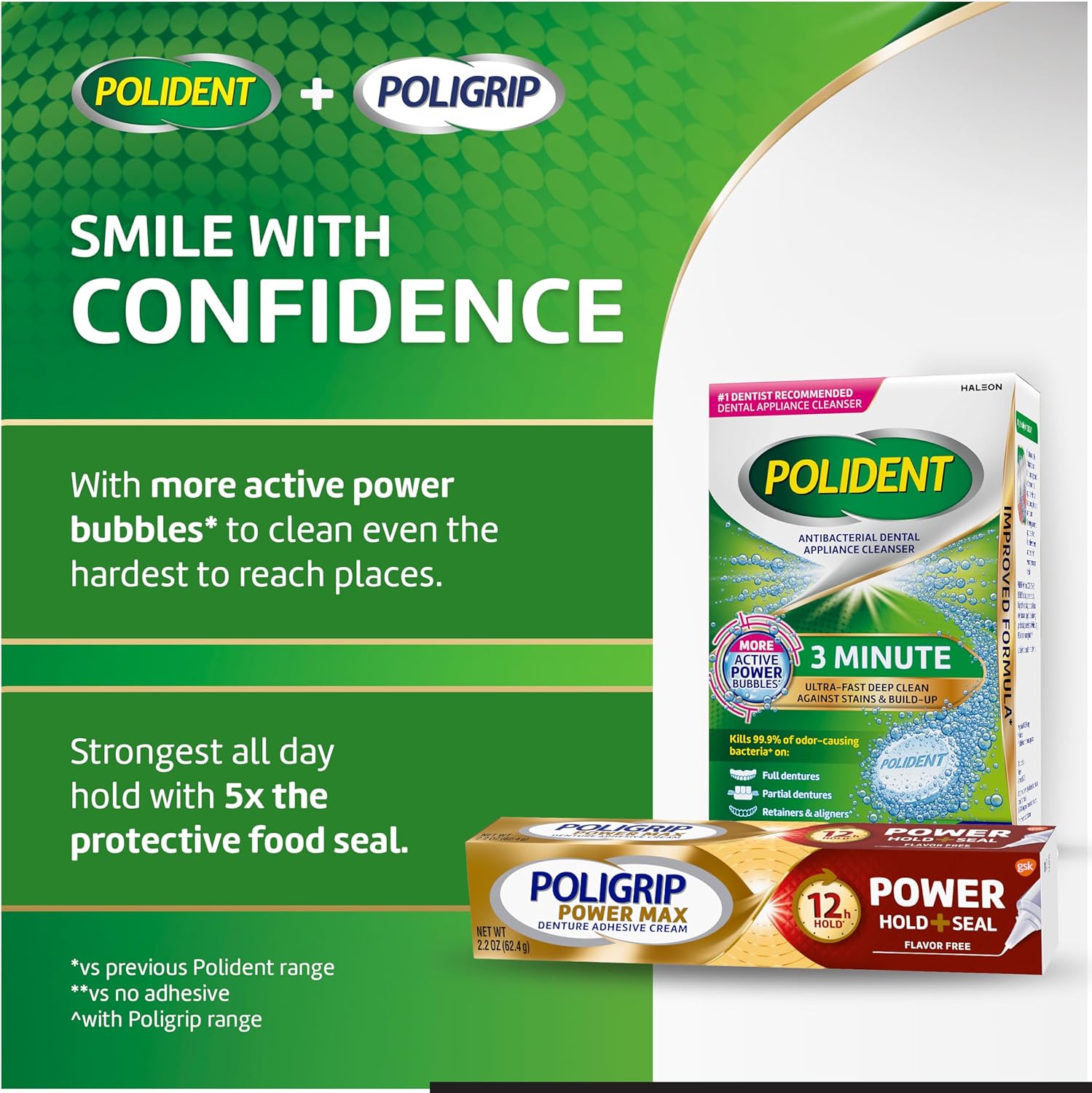 Polident 3 Minute Antibacterial Retainer Cleaner Tablets, 90 Count (2 Pack) - Image 9