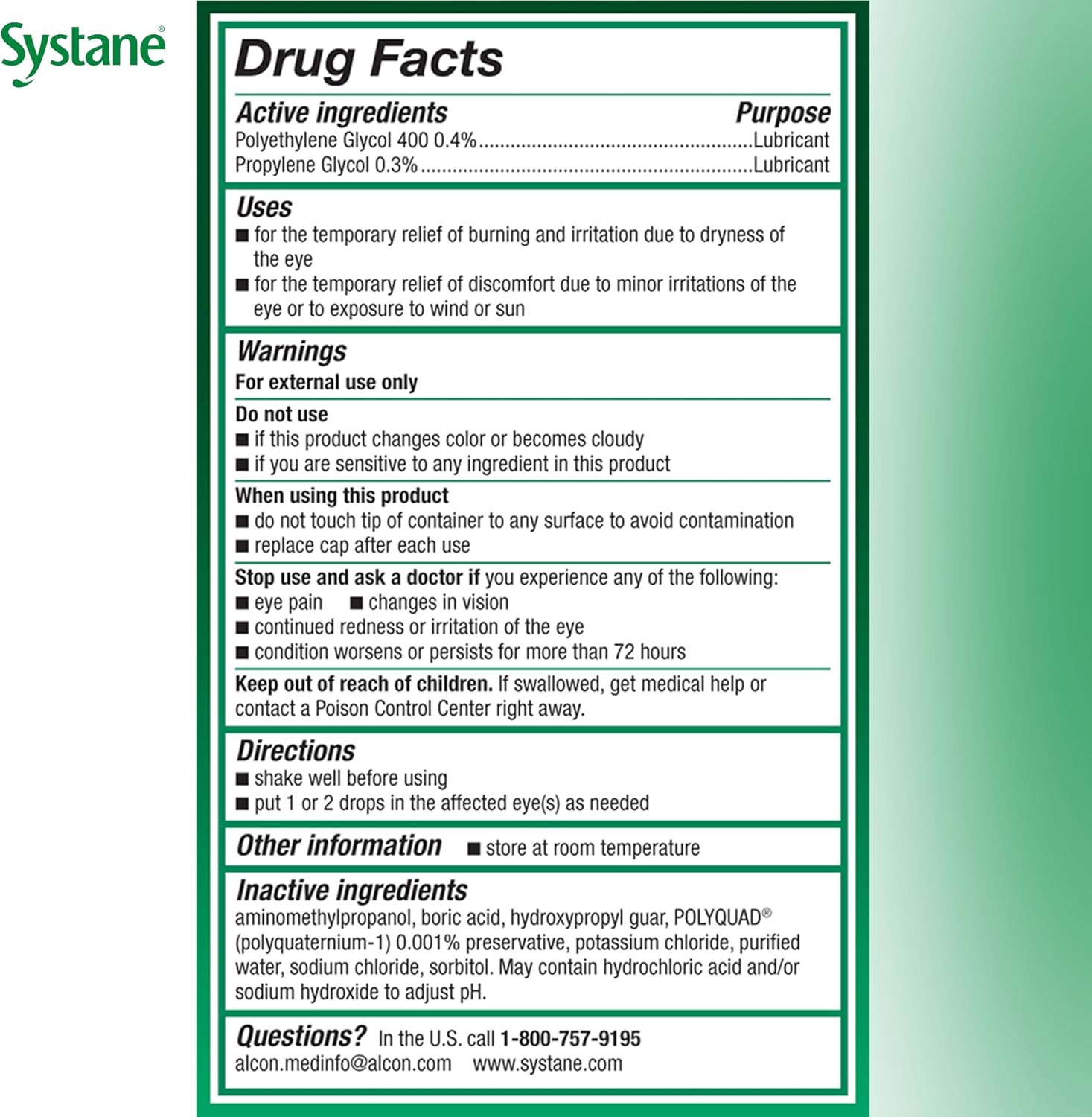 Systane UlTRA Lubricant Dry Eye Drops, 0.33 Fl Oz, 2 Pack - Image 7