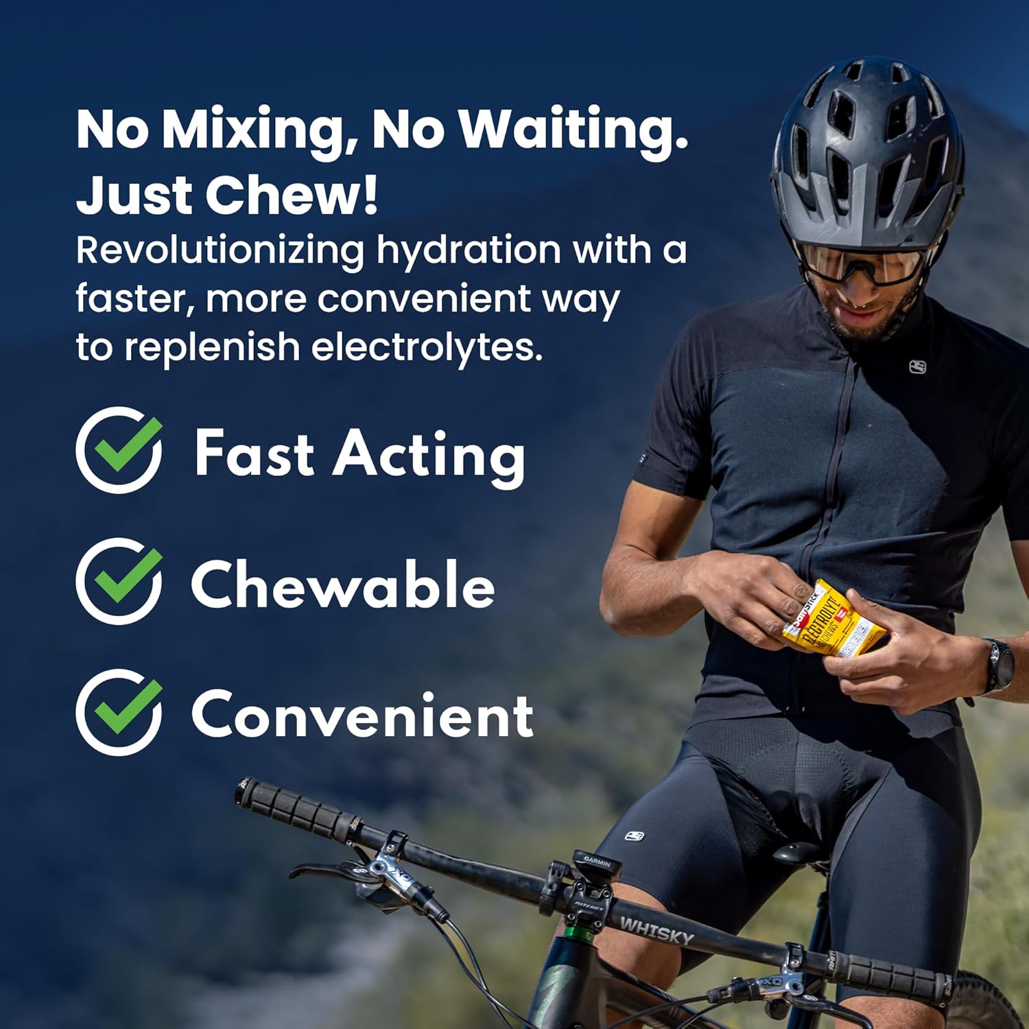 SaltStick Electrolyte FastChews Lemon Lime - 120 Chewable Tablets | Chewable electrolyte tablets that start working in 45 seconds. No mixing or waiting—just chew for hydration on the go. - Image 2