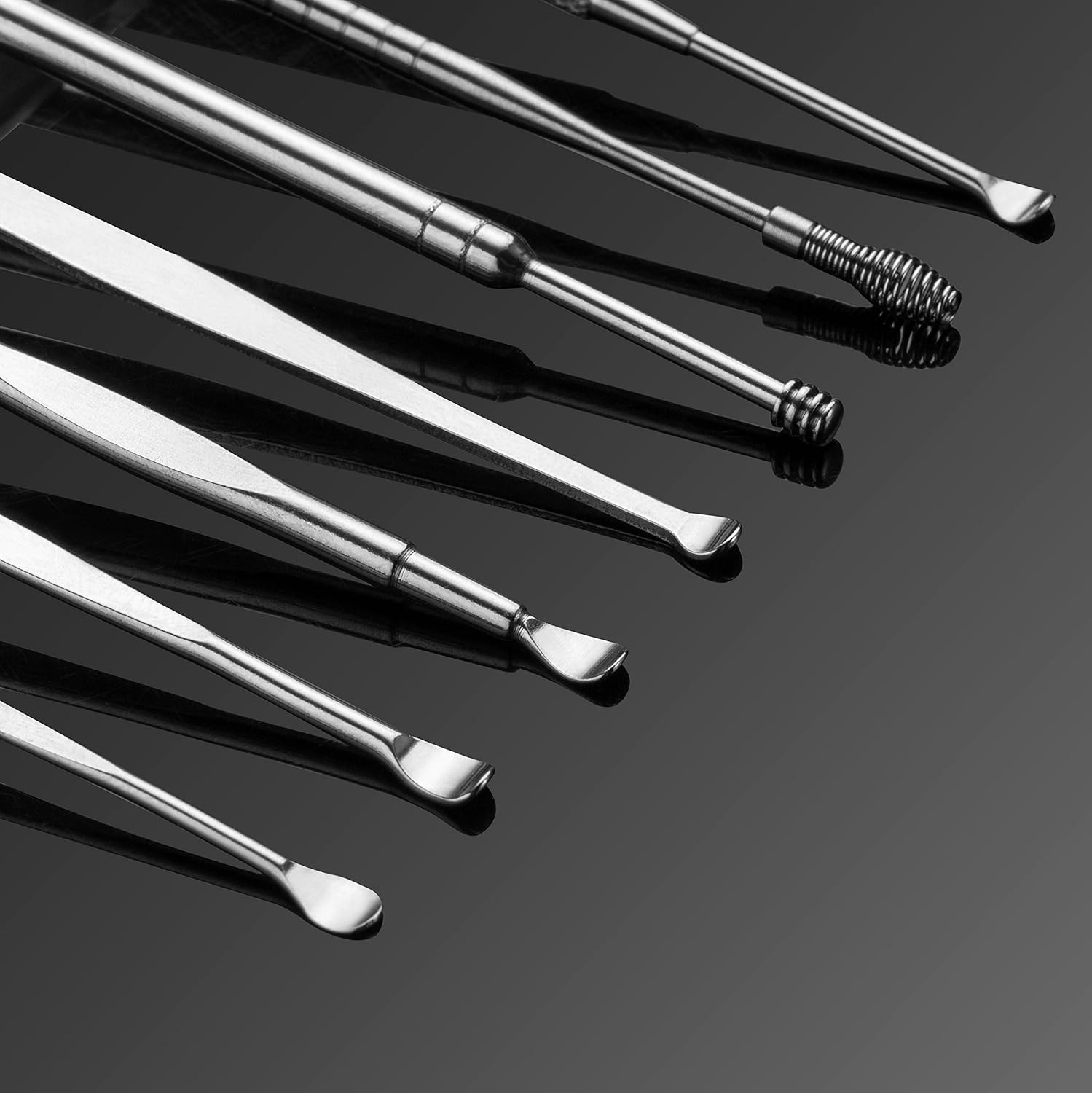 8 Pcs Ear Pick Earwax Removal Kit, Geengle Ear Cleansing Tool Set, Ear Curette Ear Wax Remover Tool with a Cleaning Brush and Storage Box - Image 6
