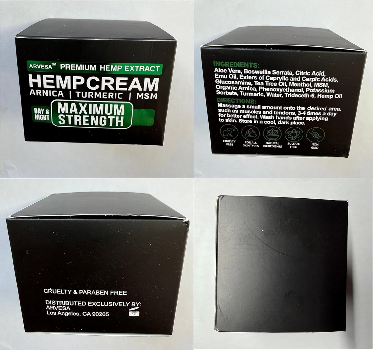 Hemp Cream Maximum Strength with Arnica, MSM, Glucosamine, Turmeric | Non-Greasy, Fast-Absorbing Gel with Menthol, Natural Hemp Oil, Boswellia & Aloe, Formulated in USA, 3.9 oz - Image 8