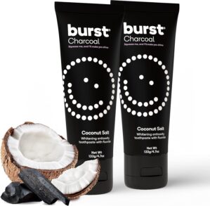 BURST Charcoal Whitening Toothpaste...