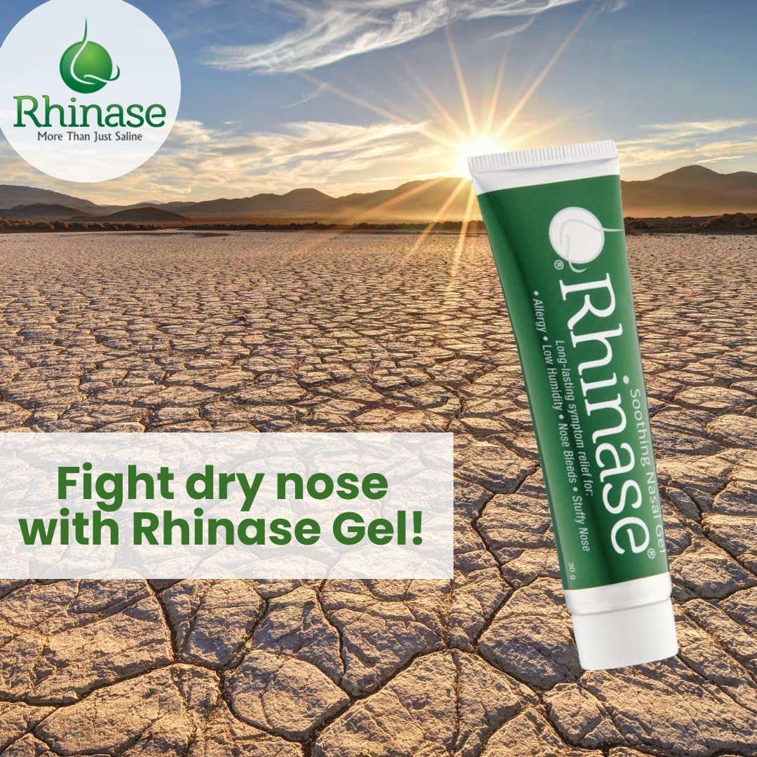 Rhinase Allergy Relief Lubricating Nasal Gel – Dual Salt, Steroid-Free Formula for Moisture & Comfort | Ideal for Swimmers & CPAP or Oxygen Therapy Users | Safe for Children | 1 oz - Image 5