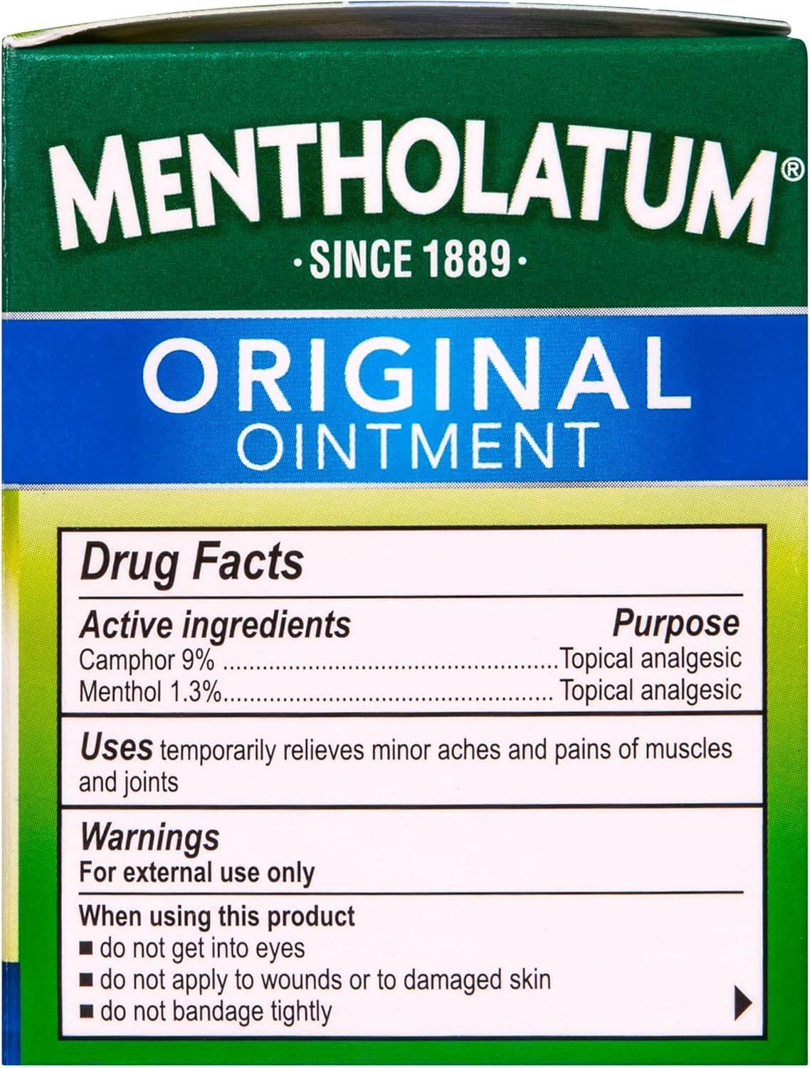 Mentholatum Original Vapor Chest Rub, Topical Analgesic Ointment, Vapors Soothe Nasal Passages & Relieve Chest and Muscle Aches Due To Cold & Cough, All-Natural Medicated Ingredients, 3.0 oz - Image 3
