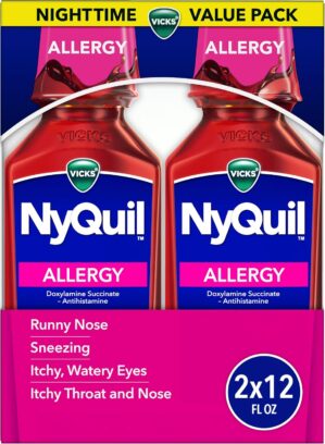 NyQuil Allergy Liquid, Twin Pack, O...