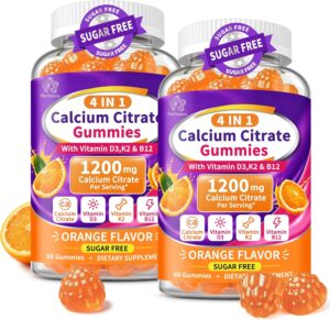 2 Packs Calcium Citrate Gummies 120...