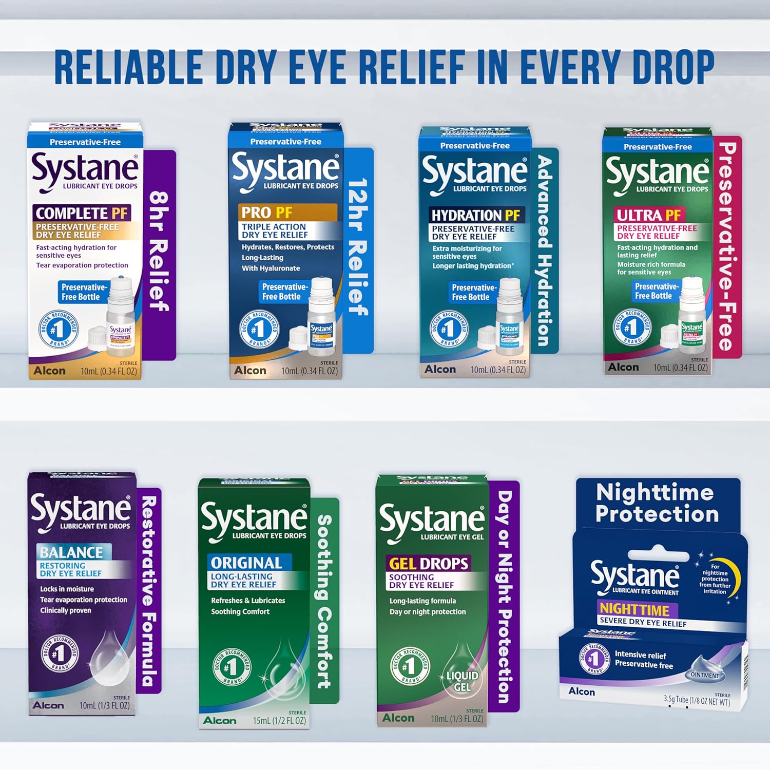 Systane Complete Preservative Free Dry Eye Drops, 30 Ct Single Use Vials - Image 6