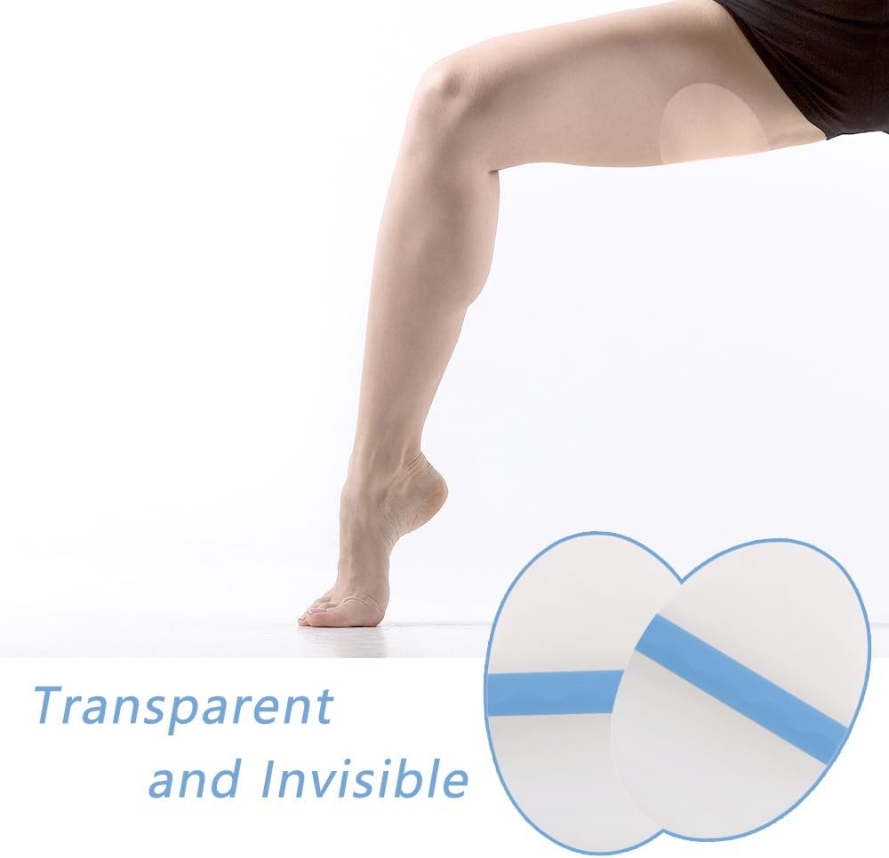 40 Pcs Thigh Inner Anti Chafing Sticker, Transparent Thighs Prevention Anti Friction Pad Invisible Thigh Tapes Chafe for Rubbing Protect Silent Sticker(Transparent Invisible) - Image 3