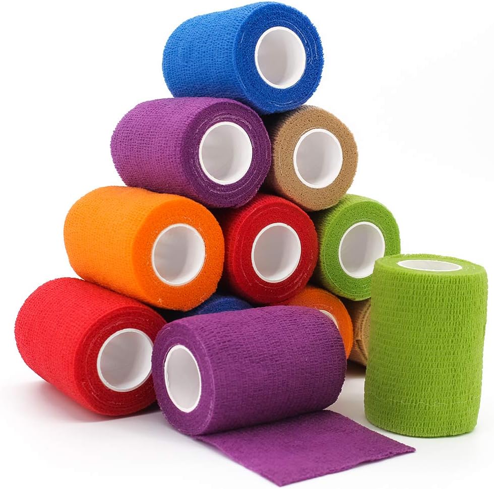12 Rolls Elastic Self Adhesive Band...