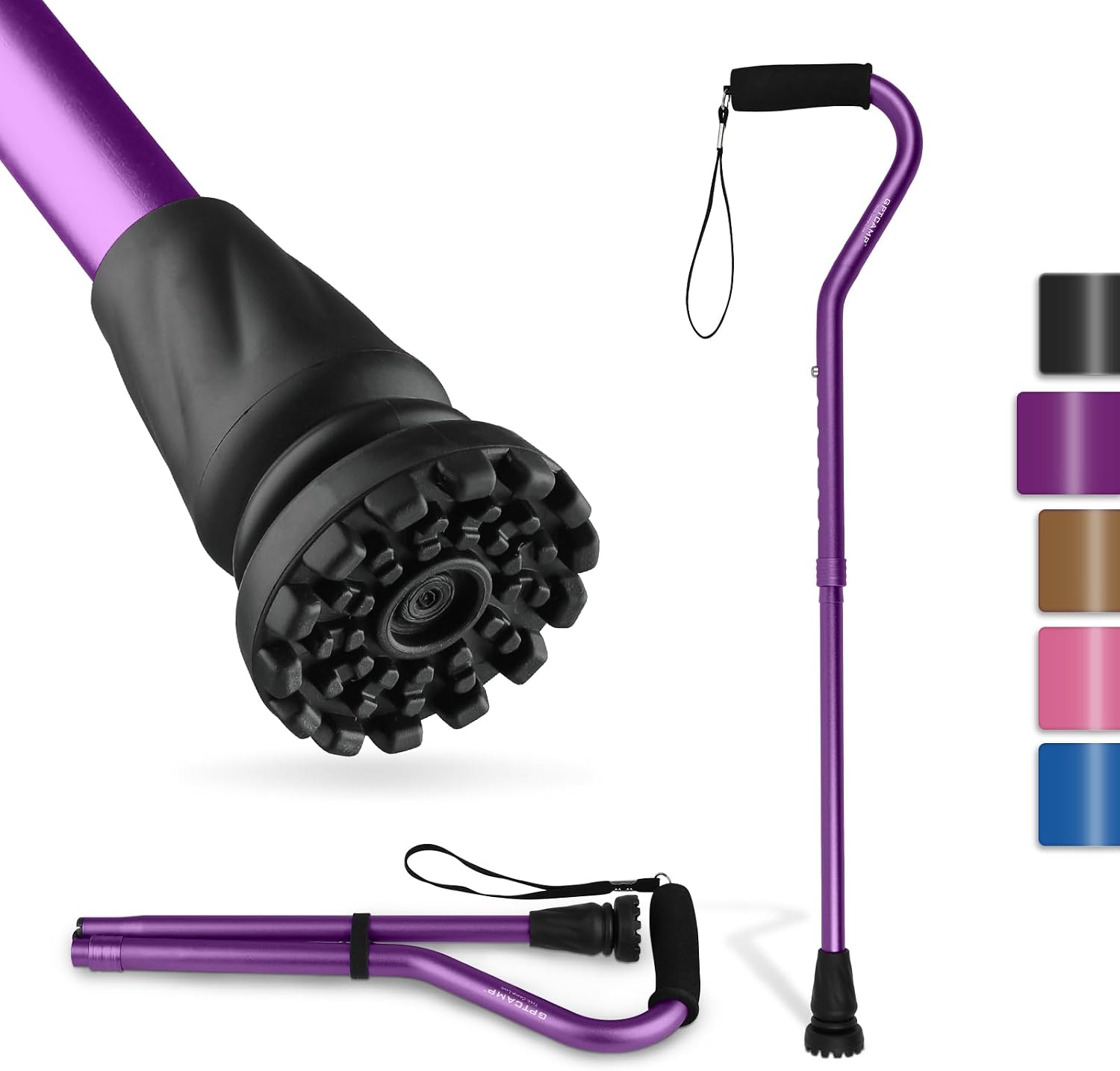 GPTCAMP Offset Walking Cane for Men...