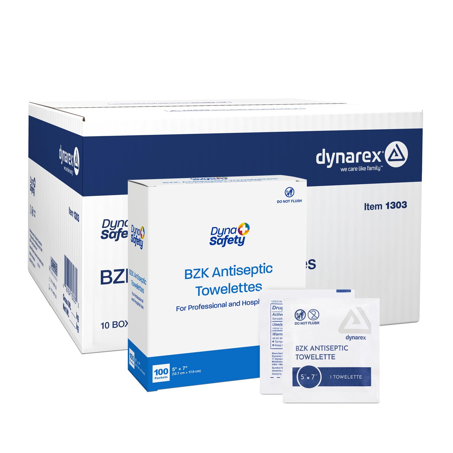 Dynarex DynaSafety BZK Antiseptic T...