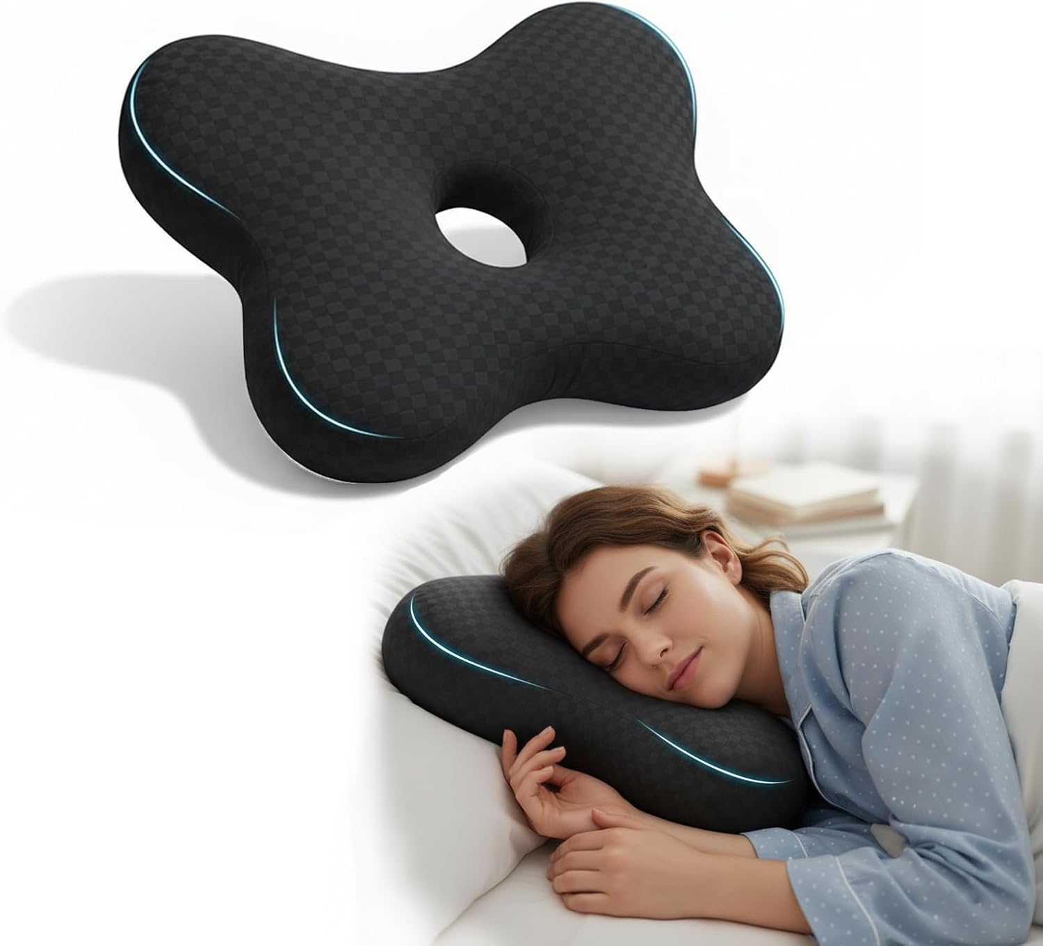 Pozico Ear Piercing Pillow with Hol...