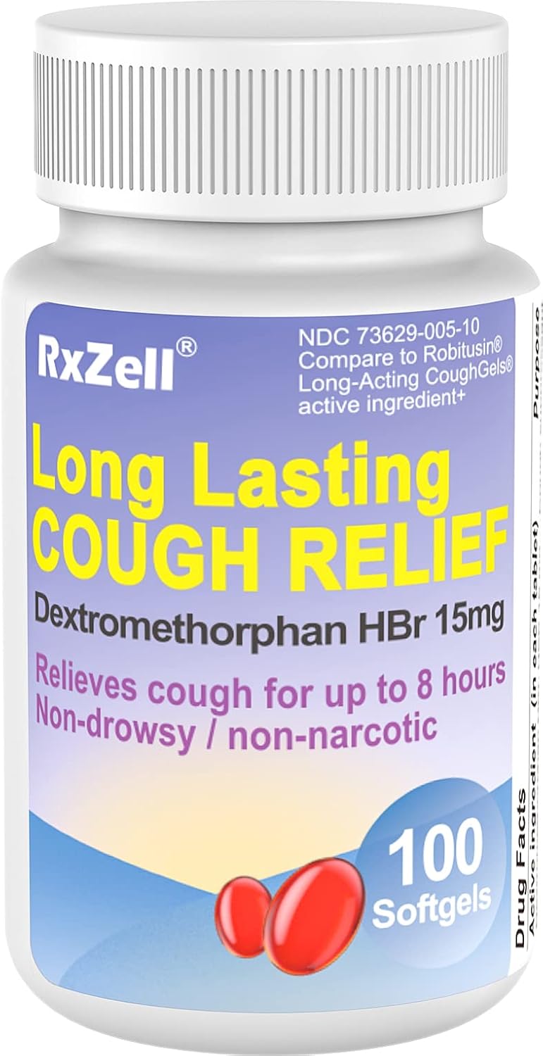 RXZELL Adult Cough Relief, Dextrome...