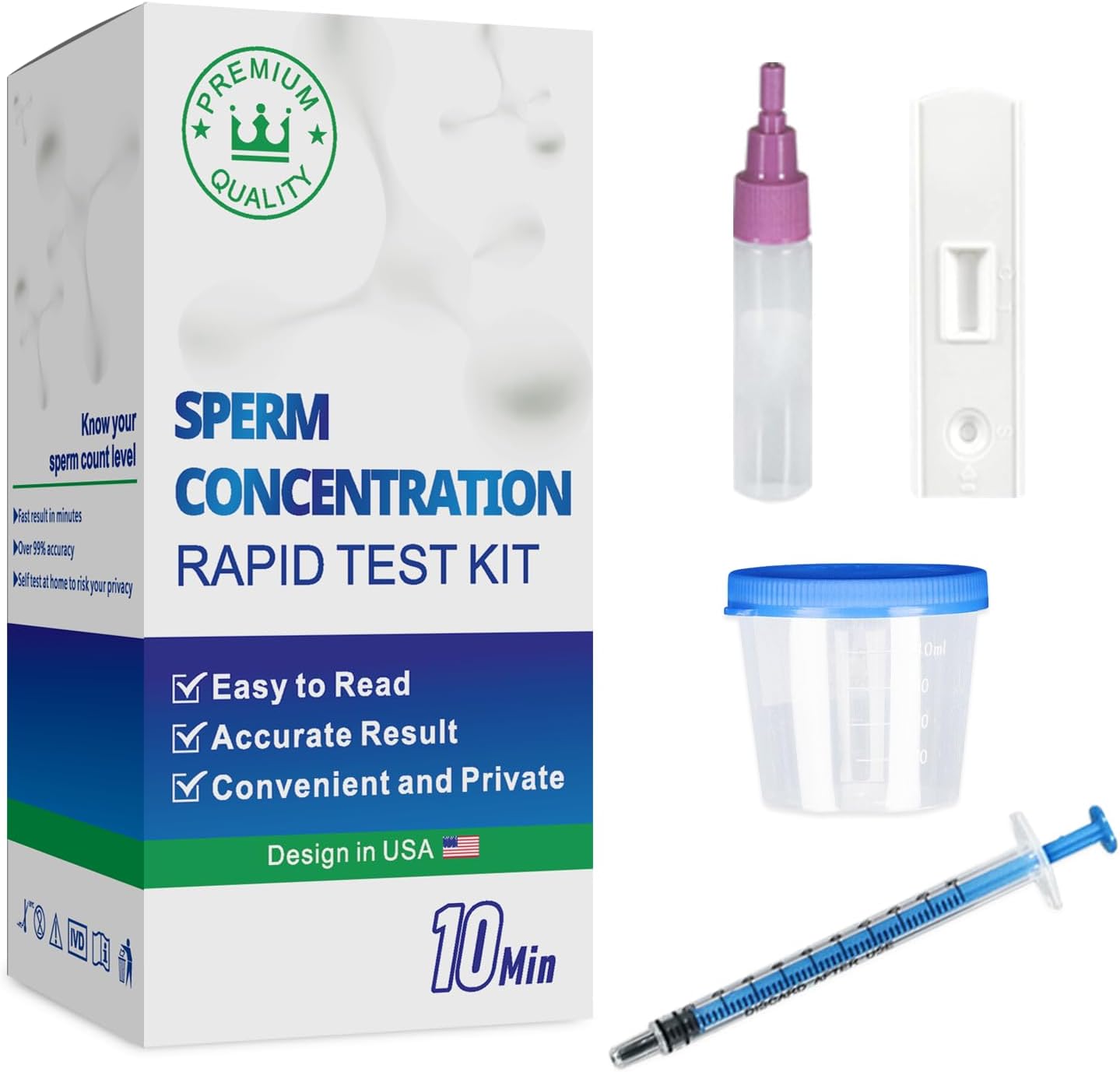 Fertility Home Test Kit for Men- Co...