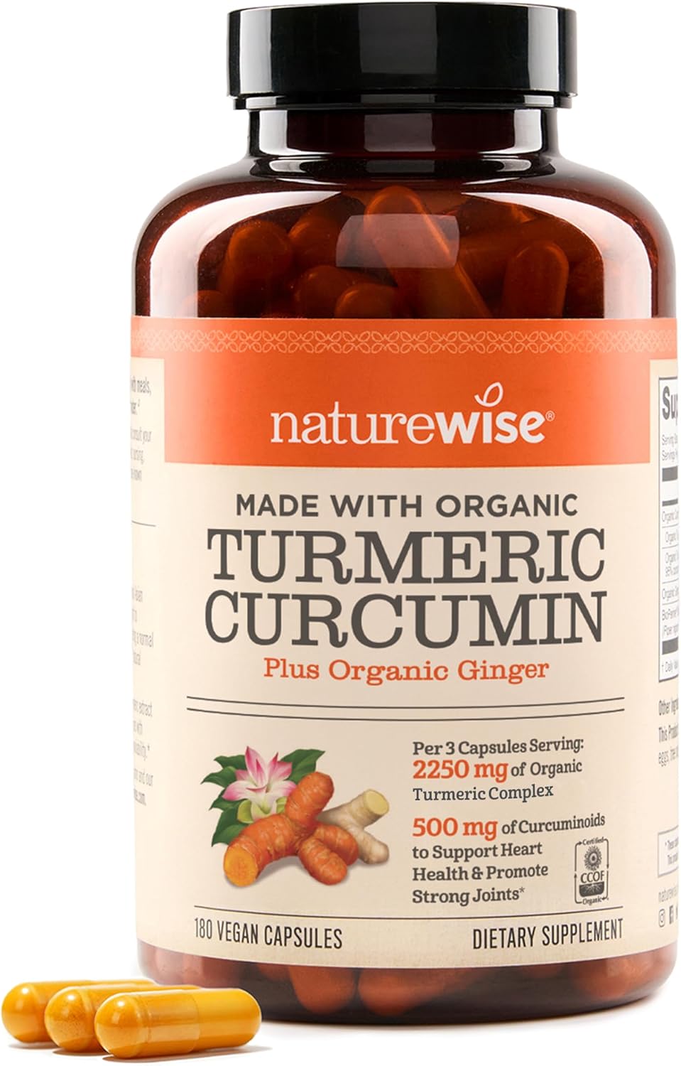 NatureWise Turmeric Curcumin 2250mg...