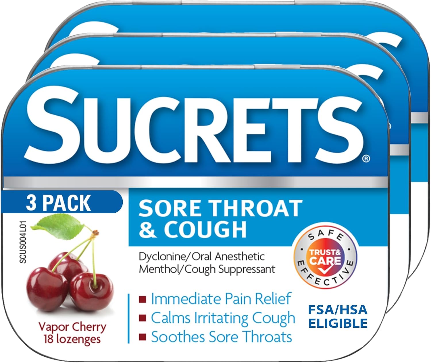 Sucrets Sore Throat Lozenges, Cough...
