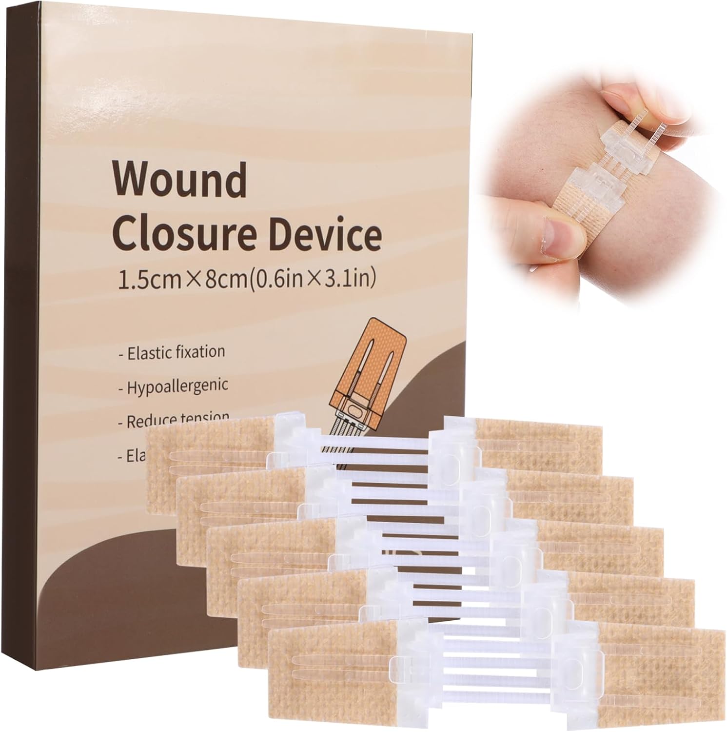 Wound Closure Strips 5Pcs Emergency...