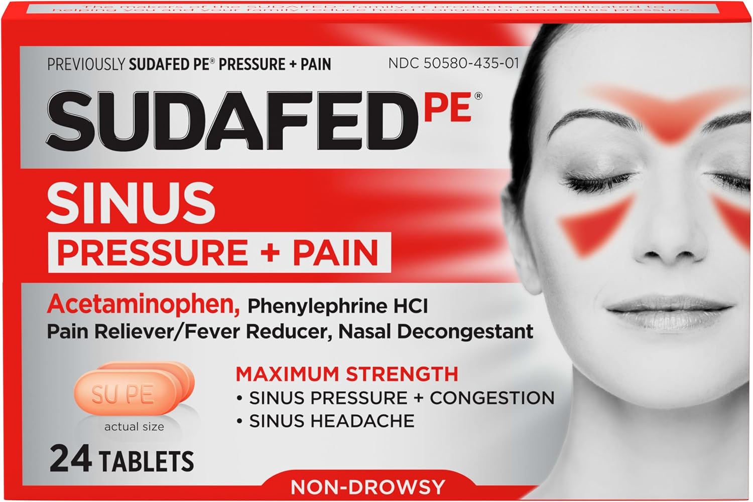 Sudafed PE Sinus Pressure + Pain Re...