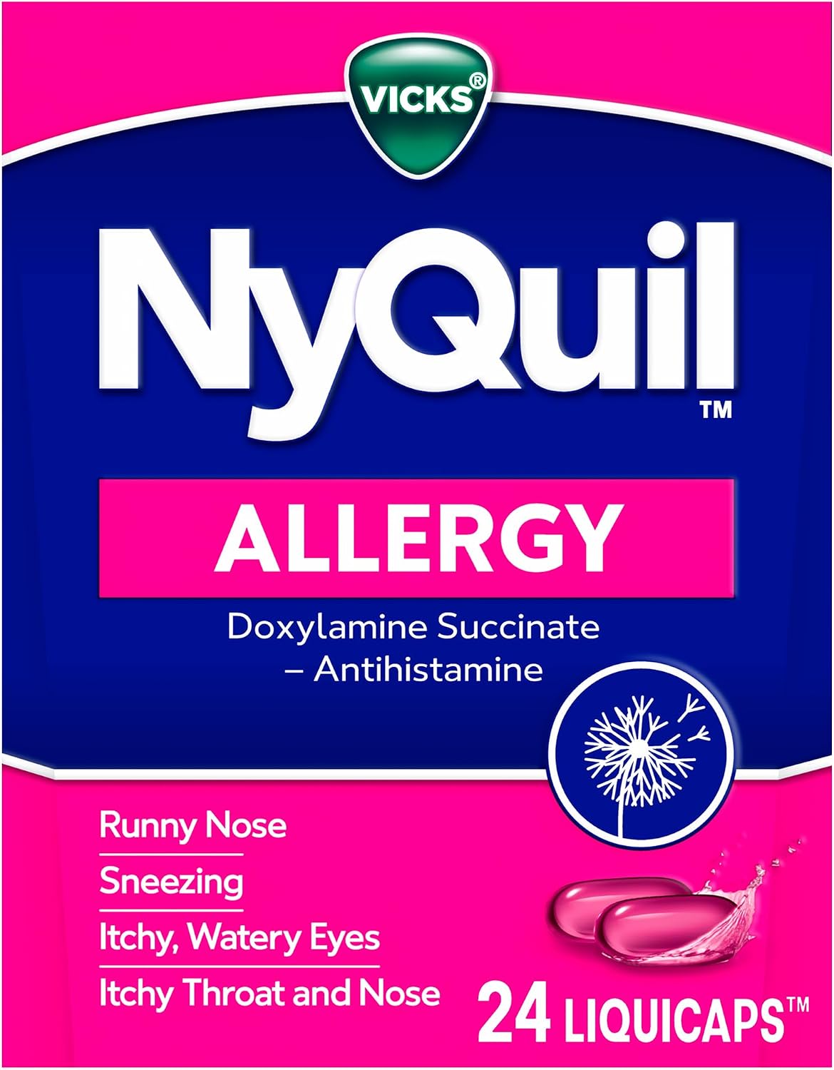 Vicks NyQuil Allergy LiquiCaps, Nig...
