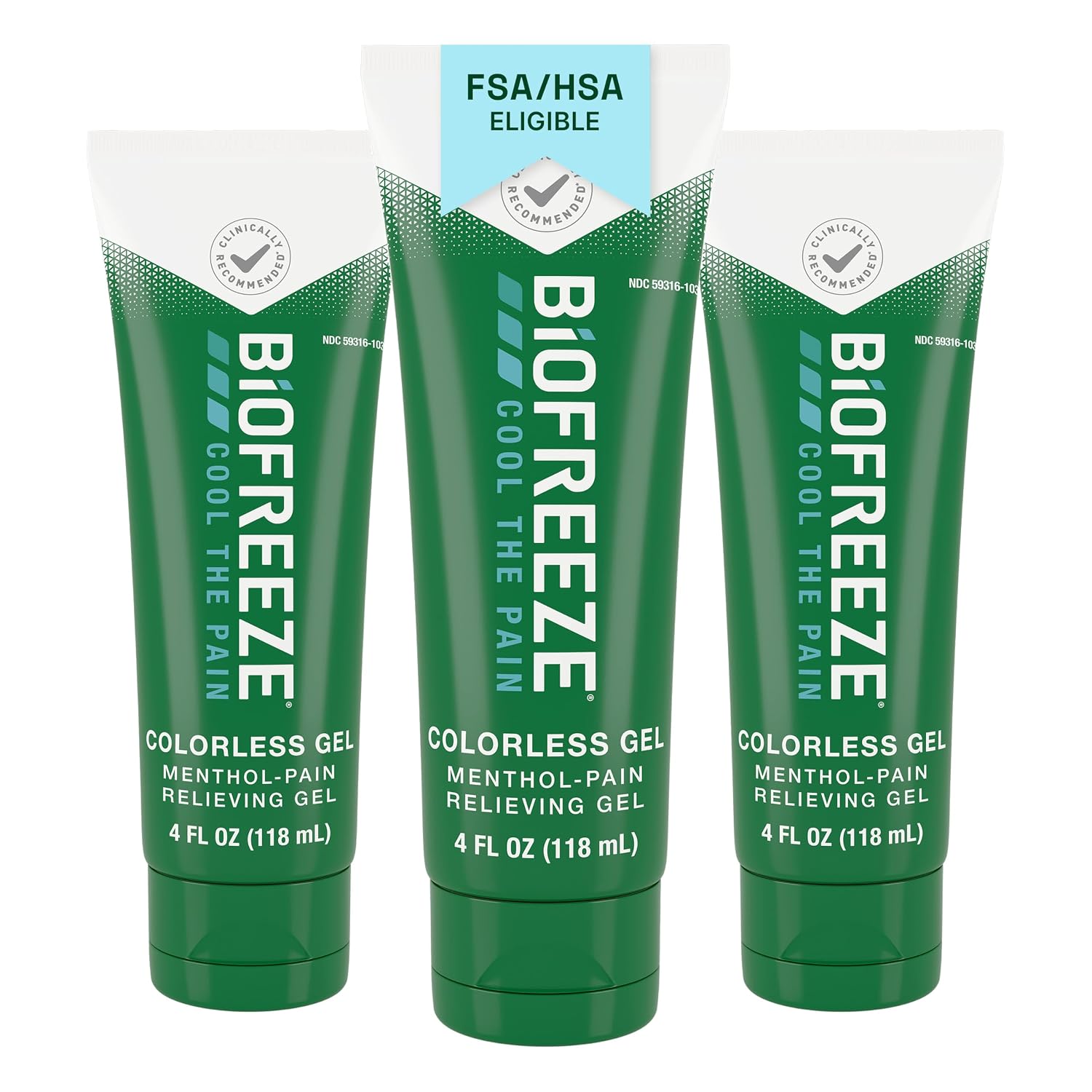 Biofreeze Pain Relief Gel, Colorles...