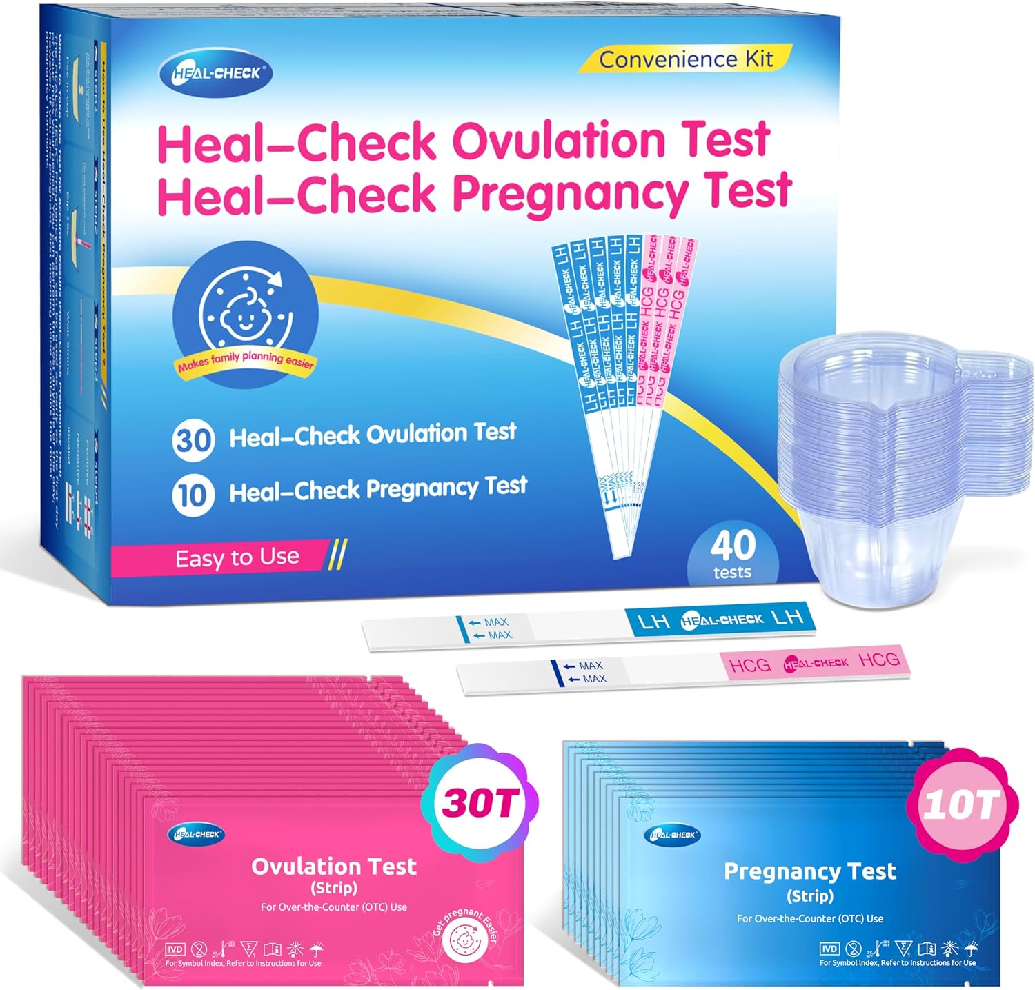 HEAL-CHECK 30 Ovulation and 10 Preg...
