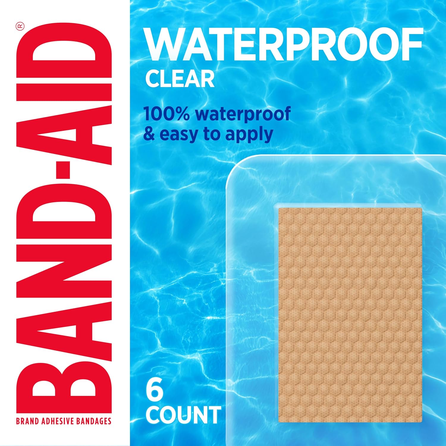 BAND-AID Brand Clear Waterproof Adh...