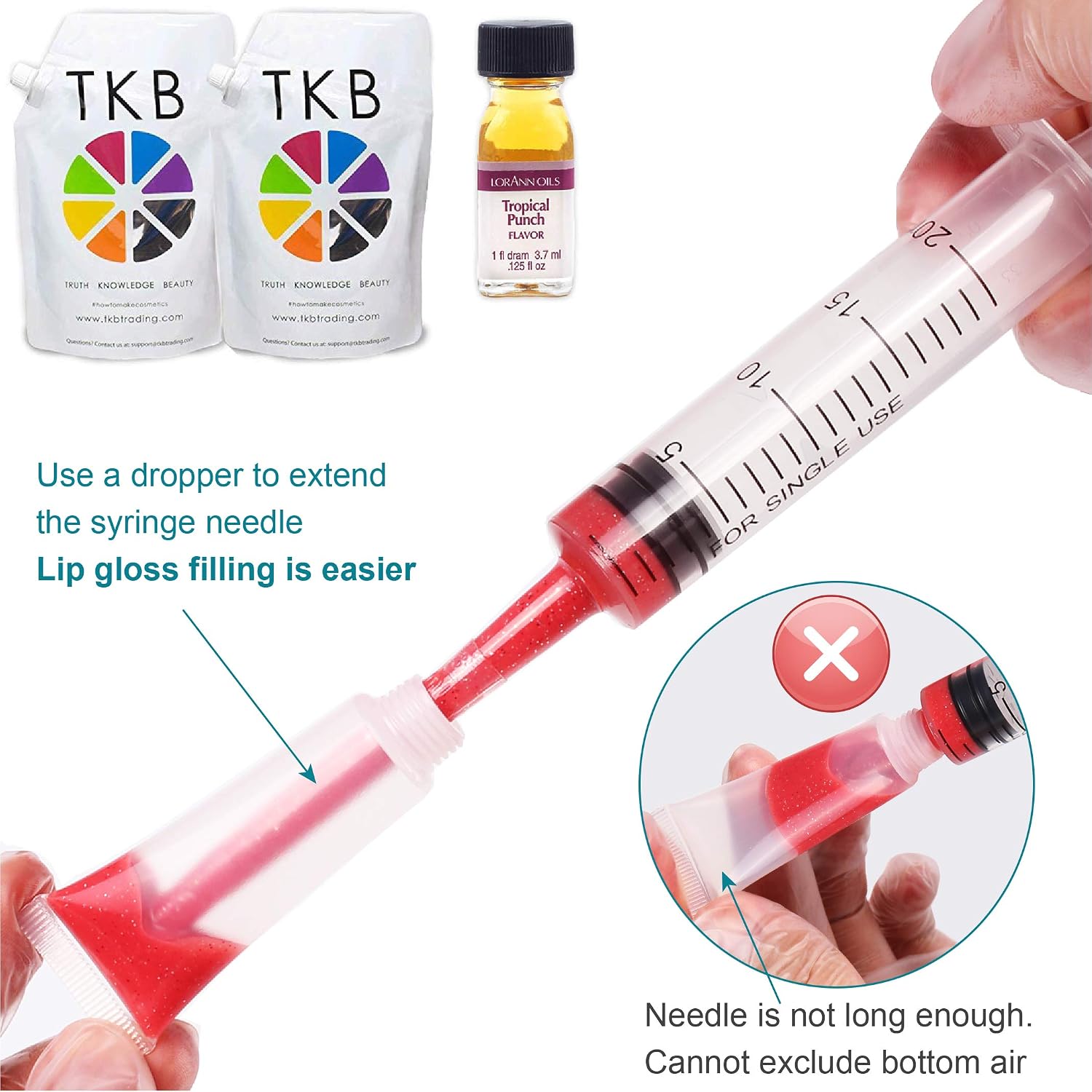 20ml Syringe for Liquid - Syringes without Needle - 20 ml Sterile Packed Plastic Syringe with Dropper for Medicine Student Lab Measuring Liquids and Pet Feeding Oral Food, Jello ( 6 Pack ) - Image 6