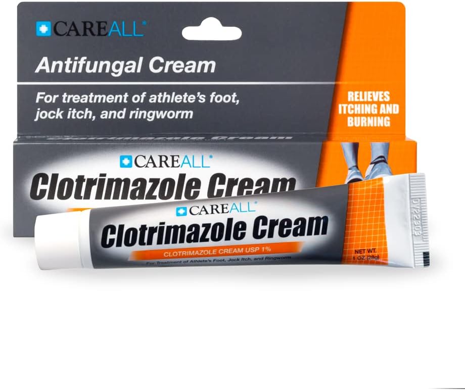 CareAll Clotrimazole Antifungal Cream 1% USP 1.0 oz. (6 Pack), Cures Most Athlete’s Foot, Jock Itch and Ringworm, Sooths and Relieves Itching, Burning and Cracking from These Conditions - Image 4