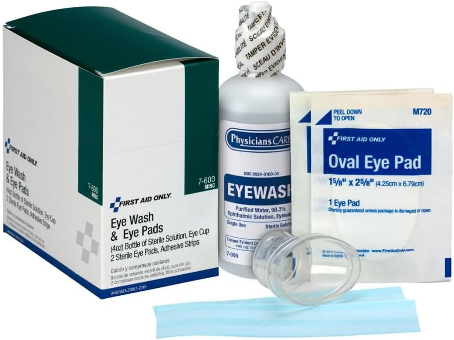 First Aid Only 6-Piece Eye Wash Kit...
