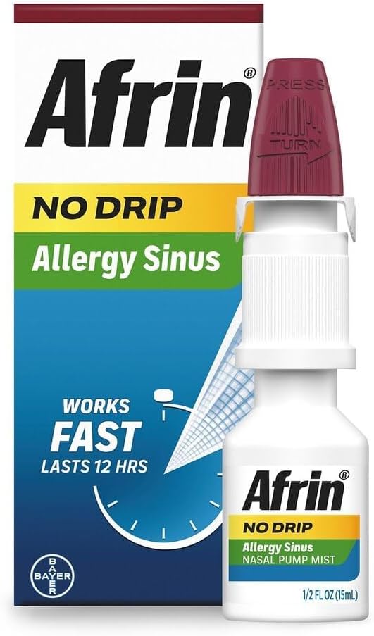Afrin No Drip Allergy Sinus Nasal S...